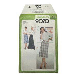 Simplicity Sewing Pattern 9070 Skirt Three Lengths Sz 10 FF Uncut 1979